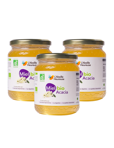 Miel d'Acacia BIO - 3x500g BIO 1