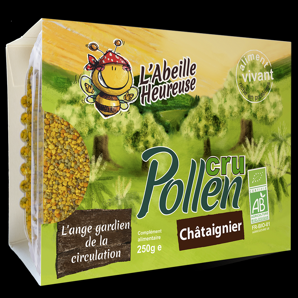 La saveur et les bénéfices du pollen cru de châtaignier