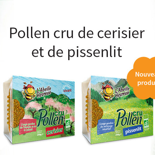 Pollen cru de cerisier et de pissenlit – Remèdes naturels détox et vitalité