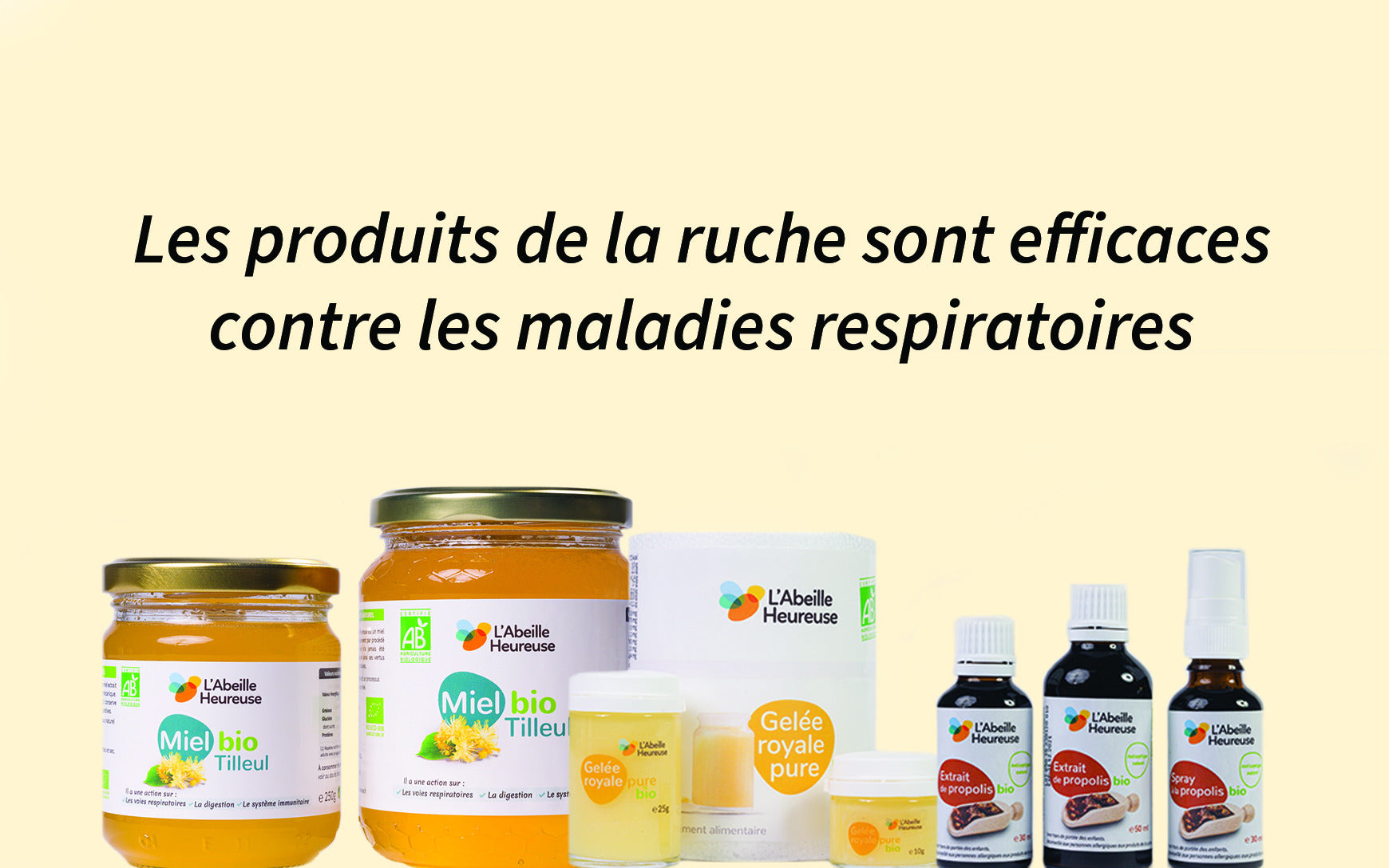 Miel, propolis et gelée royale - efficaces contre les affections respiratoires