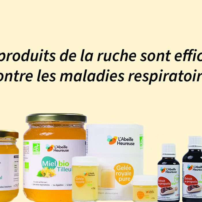 Miel, propolis et gelée royale - efficaces contre les affections respiratoires