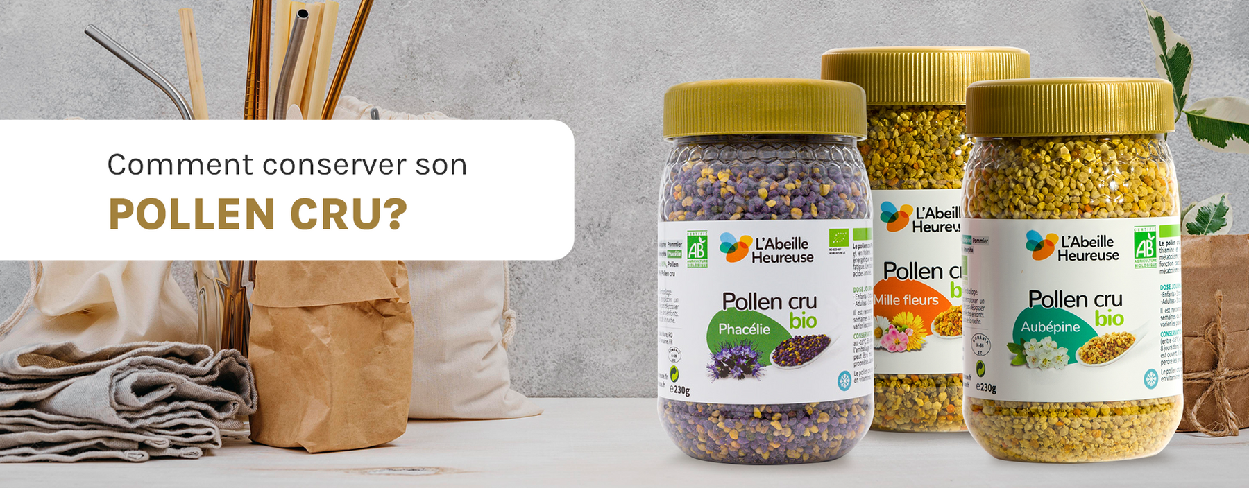 Comment conserver son pollen cru ?