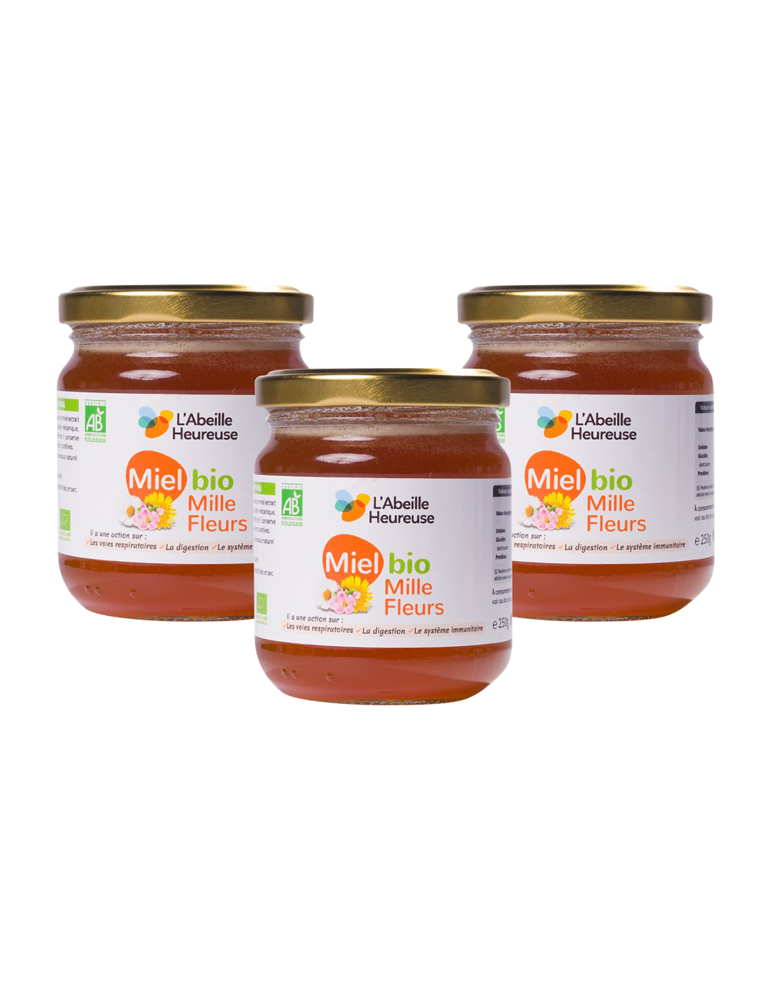 Miel Mille Fleurs BIO - 3x250g BIO