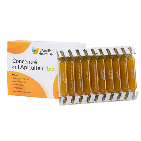 Concentré de l’Apiculteur Bio – 20 ampoules de 10 ml