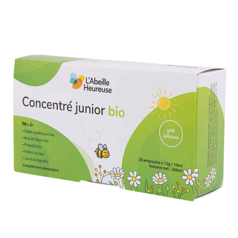 Concentré junior Bio – 20 ampoules de 10 ml