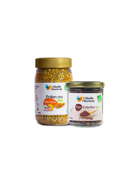 Paquet pain d'abeilles 100 g + Pollen frais mille fleurs 230 g 1